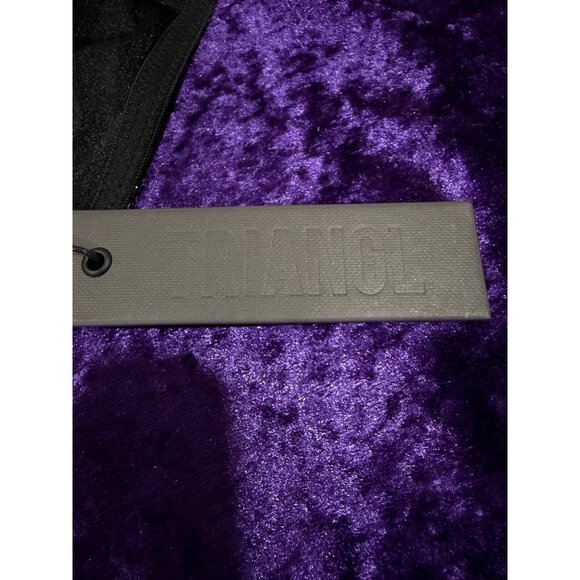 Black shimmer triangle bottoms - Picture 2 of 3